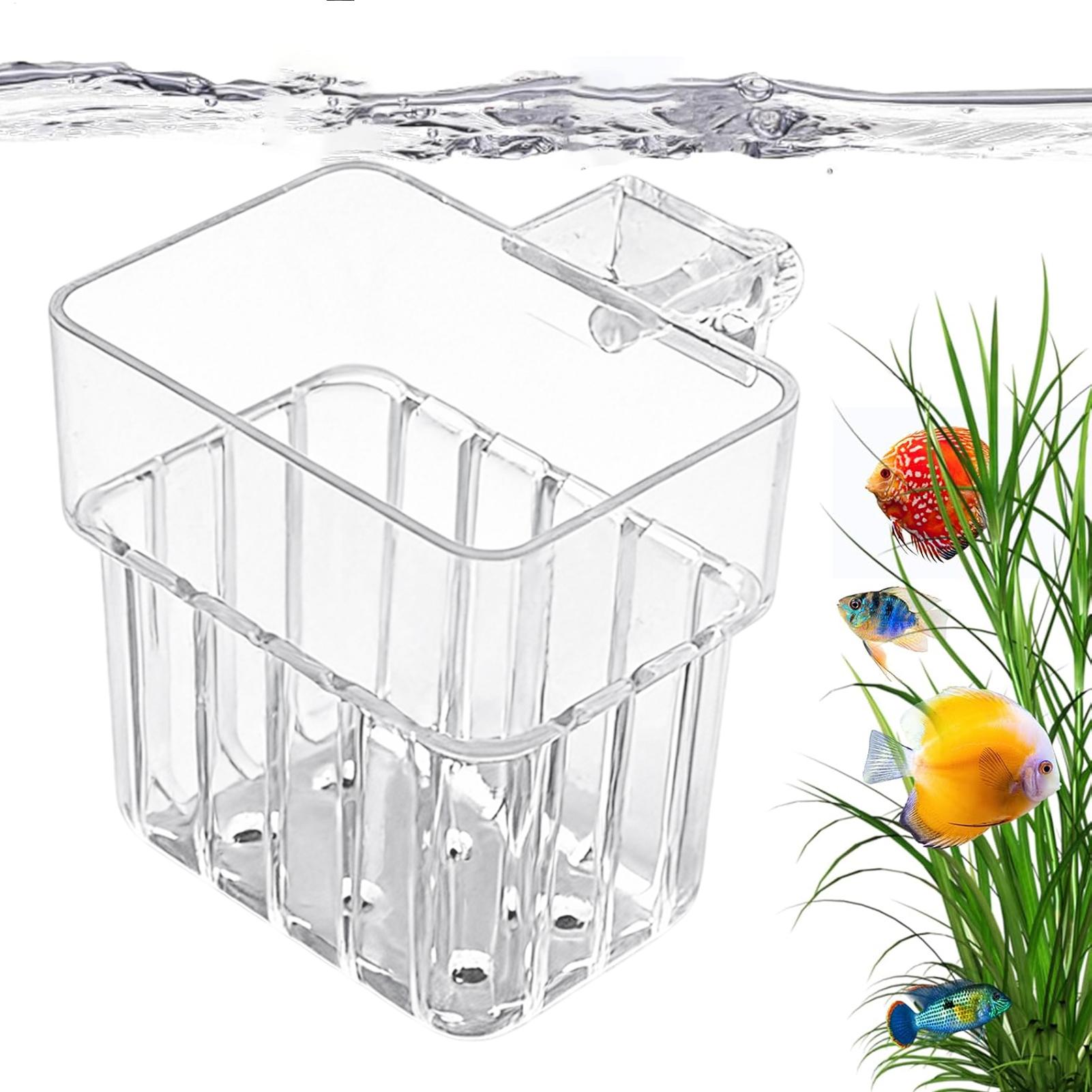 Aquarium Fish Names - Transparent Hangable Aquarium Plant Holder Pot