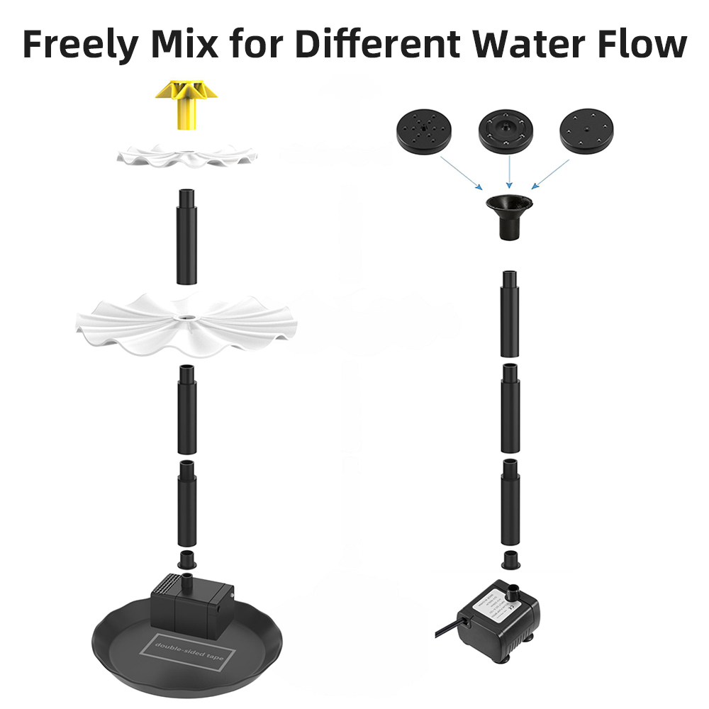 Solar Fountain Pump for Bird B - Aquarium Fish Bowl recension och pris
