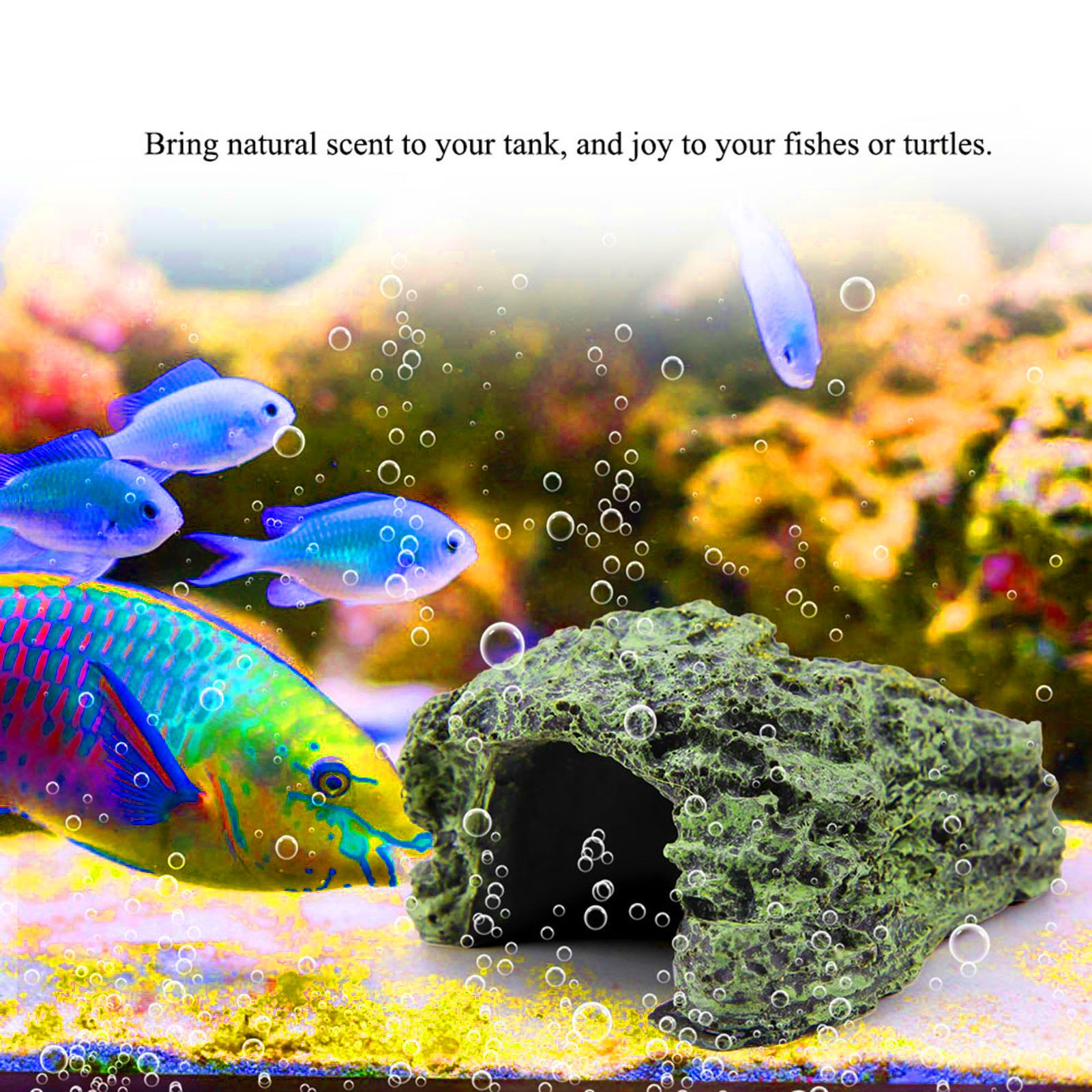 Reptile Hide Cave Turtle Baski - Aquarium Fish Cave recension och pris