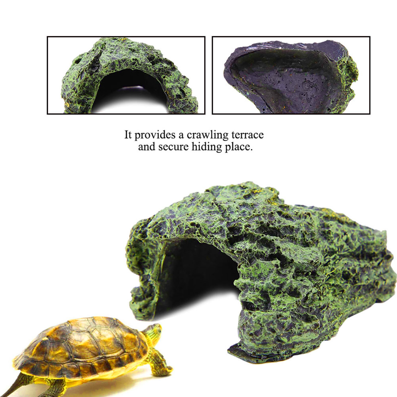 Reptile Hide Cave Turtle Baski - Aquarium Fish Cave recension och pris