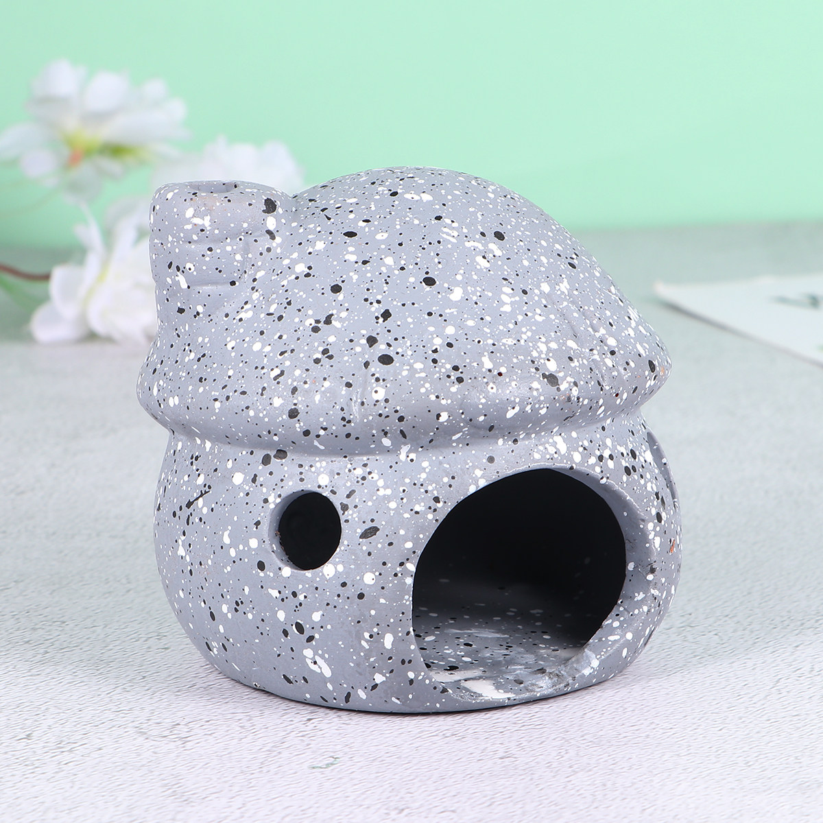 1Pcs Ceramic Mushroom Aquarium - Aquarium Fish Hiding Spot recension och pris