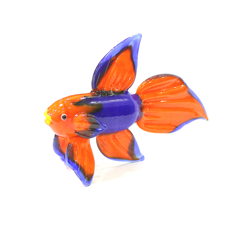 Orange Murano Glass Tropical F - Fish Toy In Aquarium recension och pris
