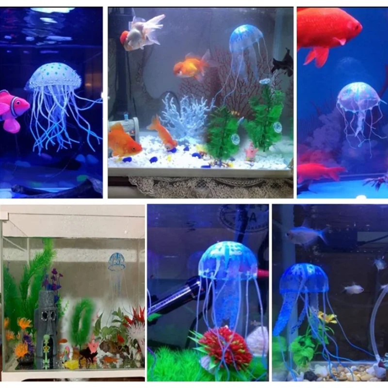1/2Pcs Simulated Silicone Glow - All Fish In Aquarium recension och pris