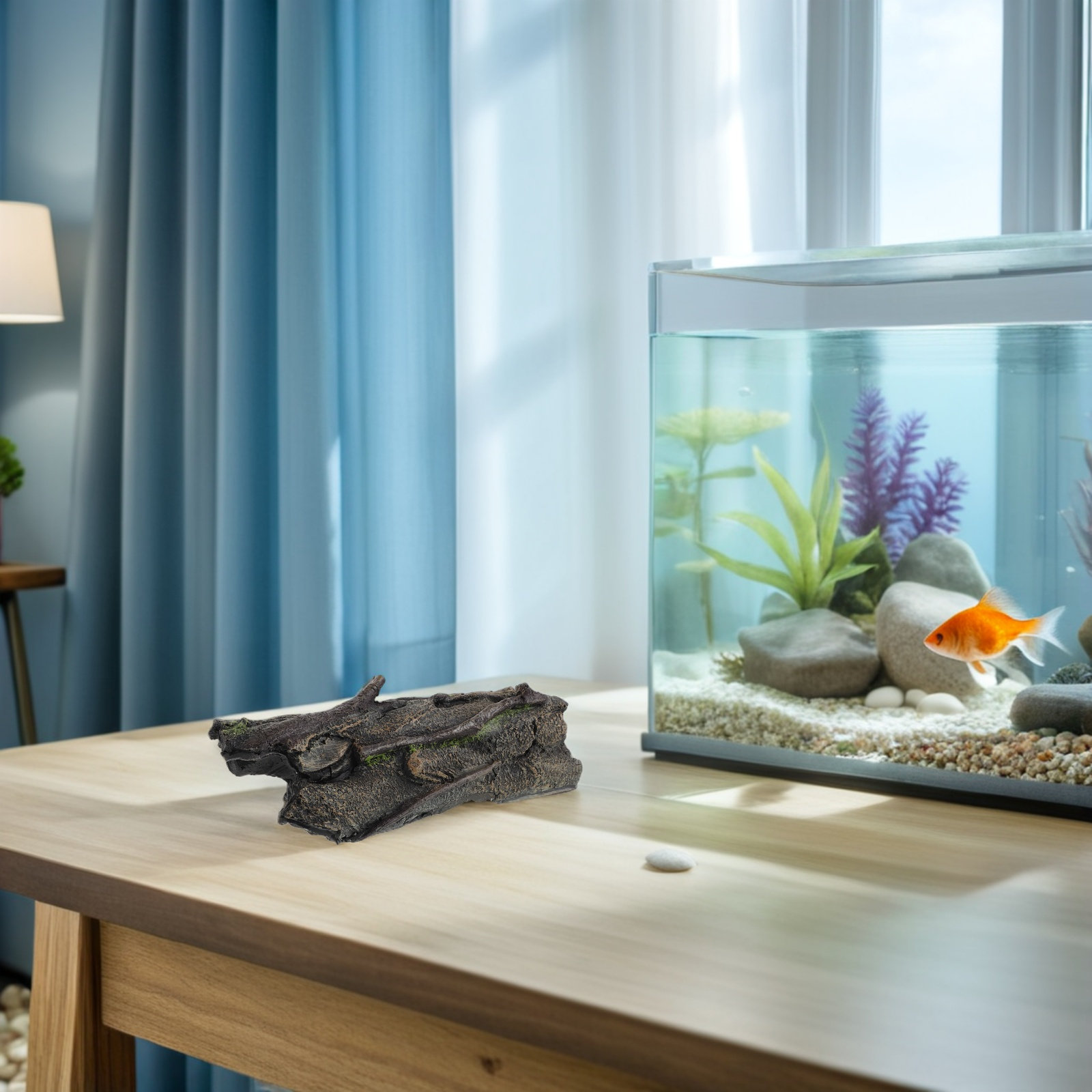 Resin Hollow Tree Trunk Aquari - Aquarium Fish Cave recension och pris