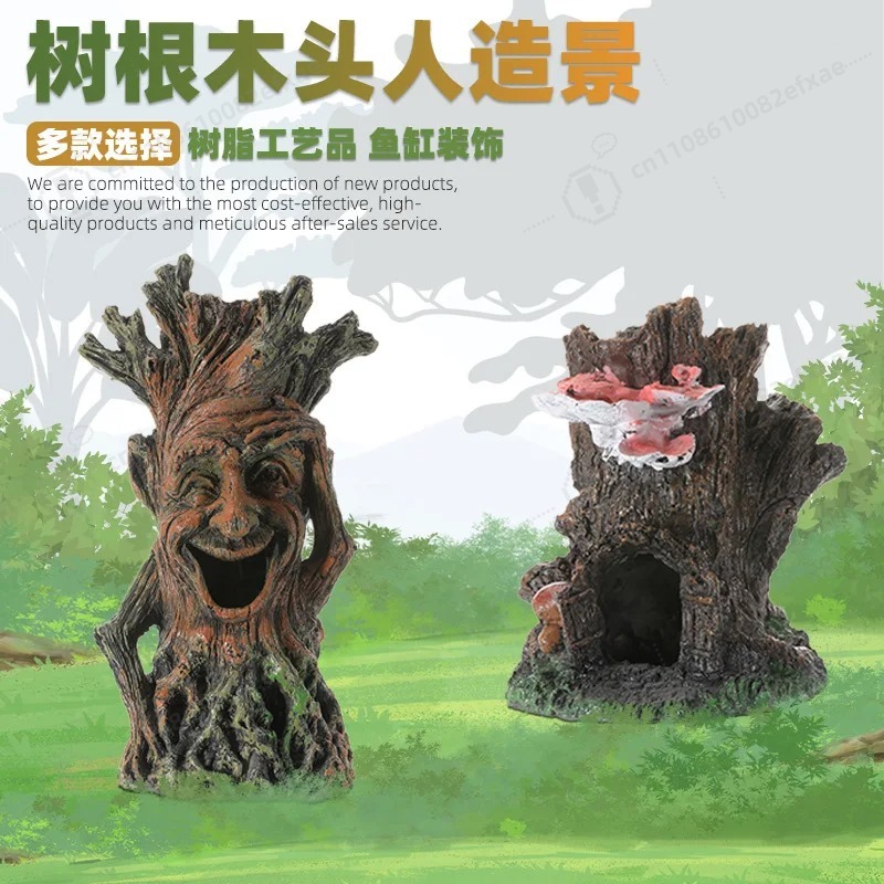 Resin Aquarium Decoration Tree - Aquarium Fish Cave recension och pris