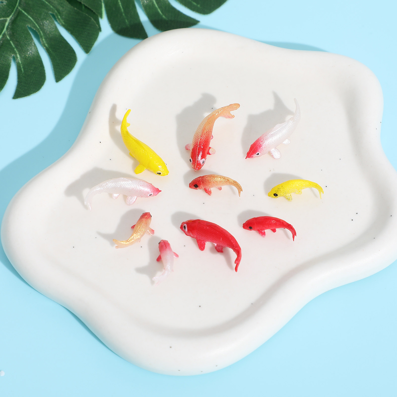 10Pcs Lovely Mini Fancy Carp P - Fish Toy In Aquarium recension och pris