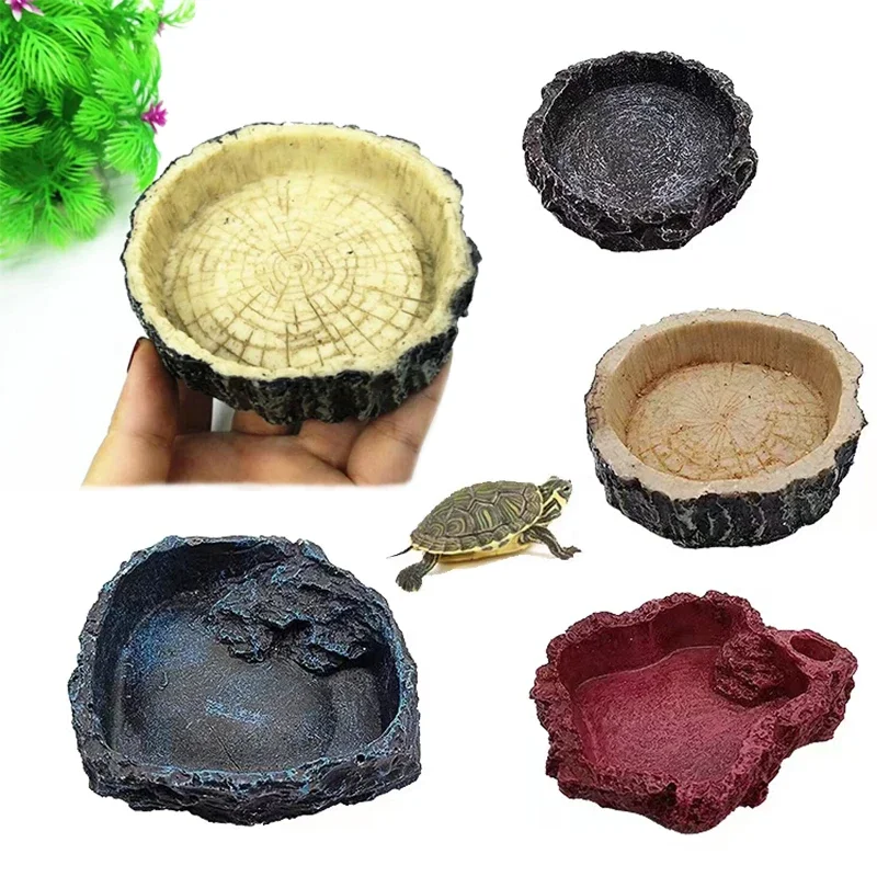 Pet Reptile Feeder Bowl Resin  - Aquarium Fish Food recension och pris