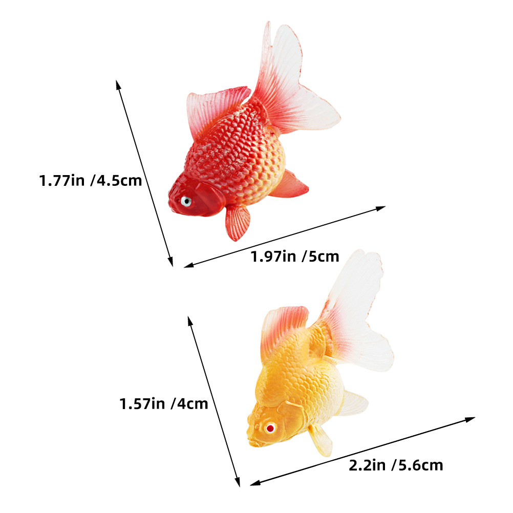 3Pcs Realistic Floating Koi Fi - Fish Toy In Aquarium recension och pris
