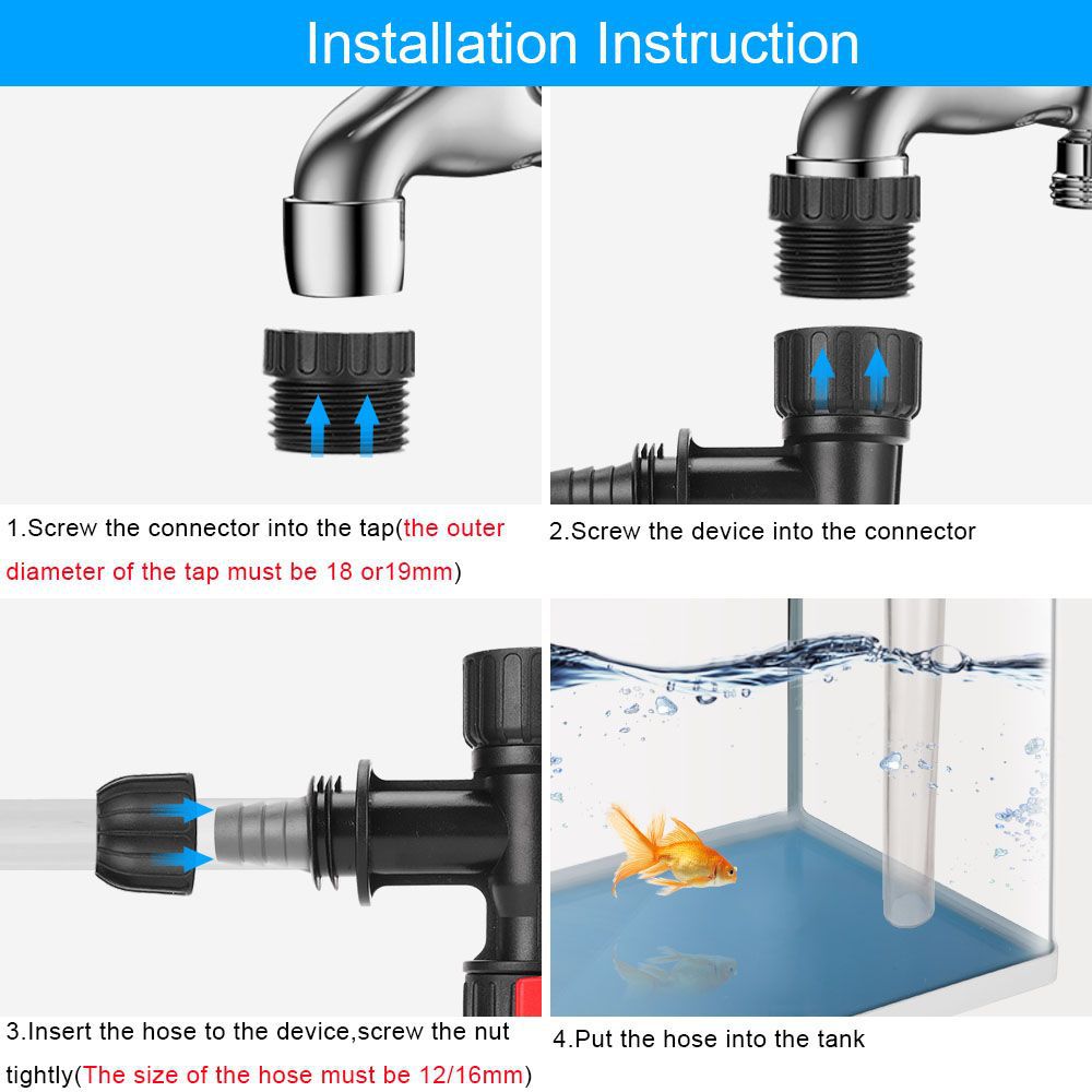 Aquarium Water Changer Fish Ta - Aquarium Fish Tank Cleaner recension och pris