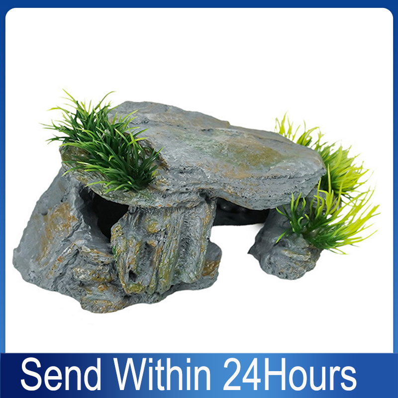 Reptile Rock Hide Cave Natural - Aquarium Fish Cave recension och pris