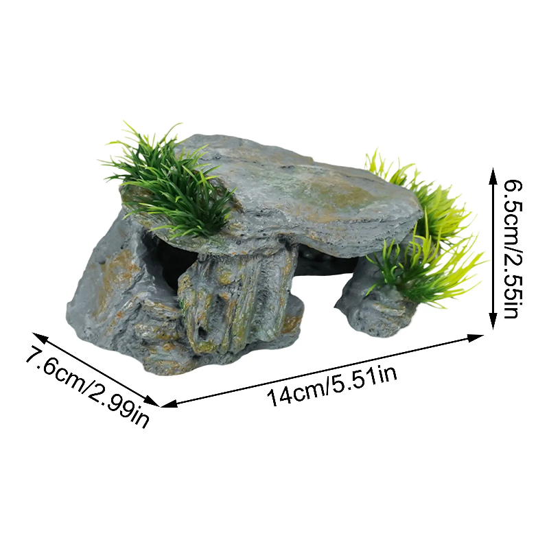 Reptile Rock Hide Cave Natural - Aquarium Fish Cave recension och pris